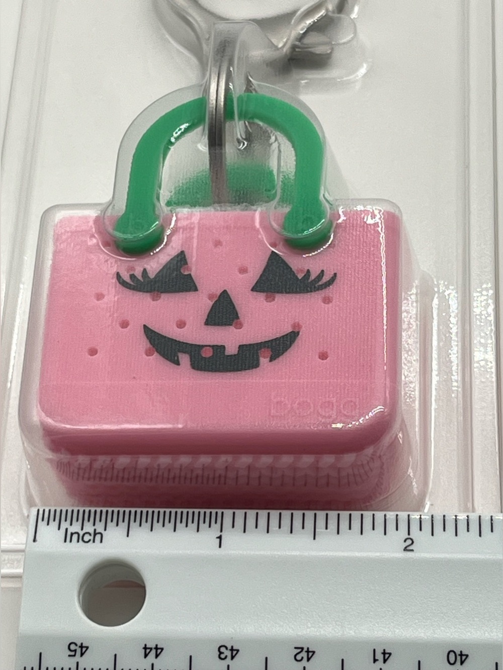 BOGG Itty Bitty Pink Bogg o’ lantern Tiny Tote Bag Charm Clip - Picture 7 of 8